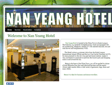 Tablet Screenshot of nanyeanghotel.com